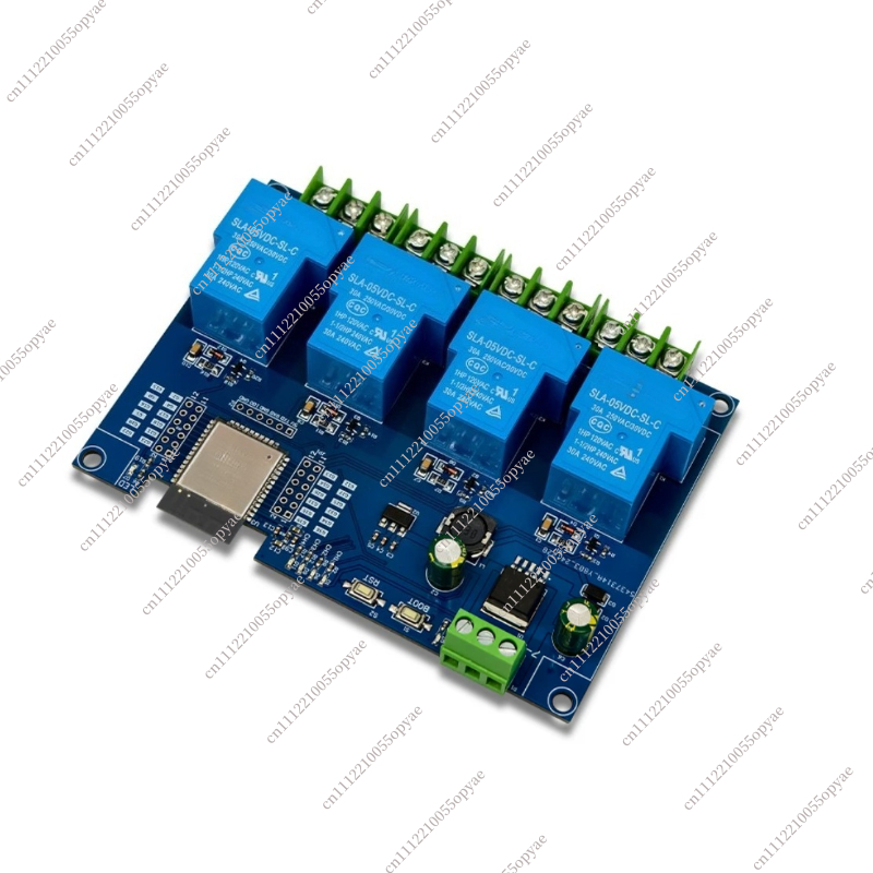 Esp32 Wifi Bluetooth Module - ESP32E開発ボード 4チャンネル30Aリレーモジュール、スマートホームオートメーション用WiFi Bluetoothプログラマブルコントローラー、DC7-28V/5V