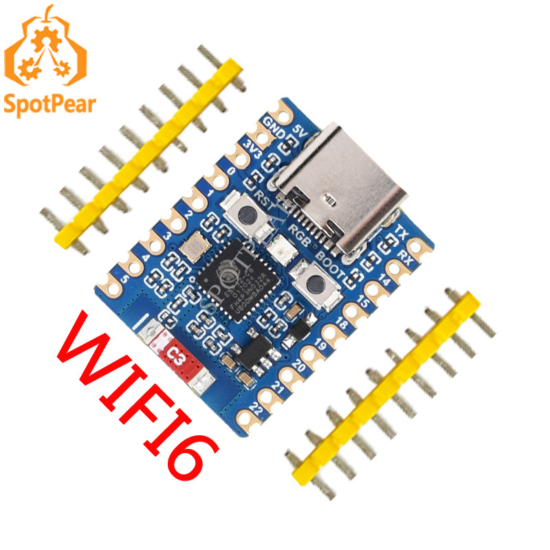Espressif Esp32 - ESP32開発ボード ESP32-C6ミニ開発ボード ESP32-C6FH8ベースのデュアルプロセッサ搭載 2.4GHz WiFi 6