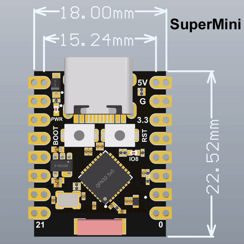 ESP32-S3 Supermini Pro MINI開発ボ - Esp32 Wifi Bluetooth Module のレビューと価格