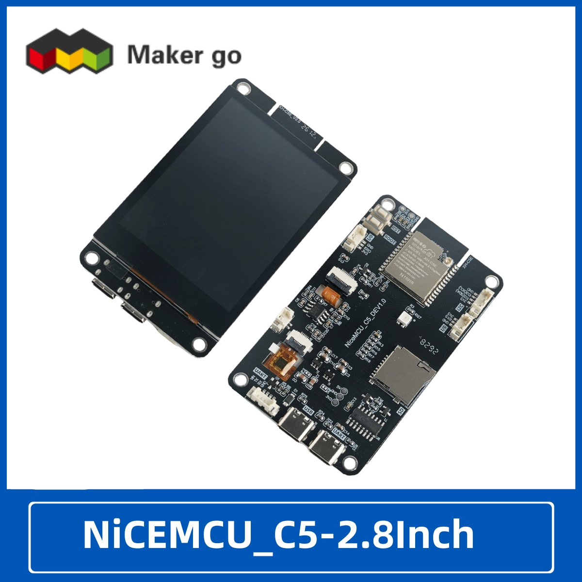 AIに対応した、2.8インチのタッチスクリーンディスプレイと - Esp32 Uart Module のレビューと価格